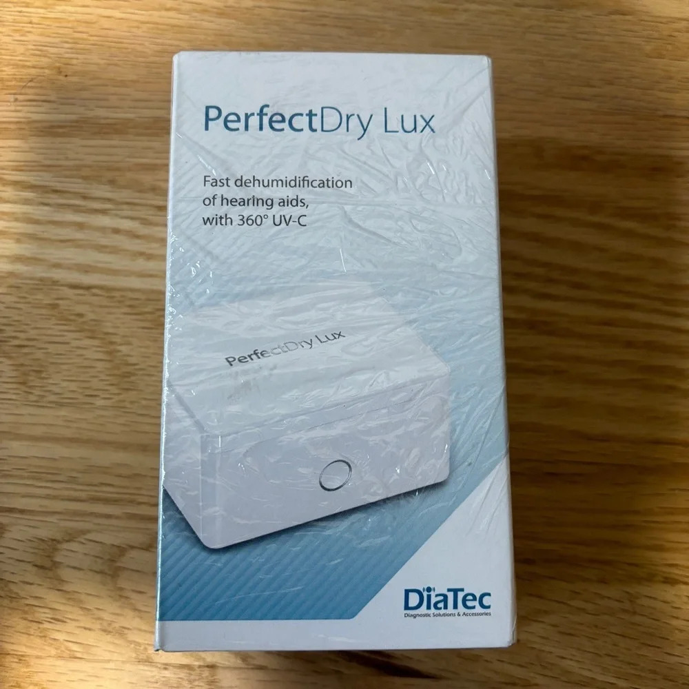 NIB - PerfectDry Lux Fast Dehumidification of Hearing Aids with  360° UV-C